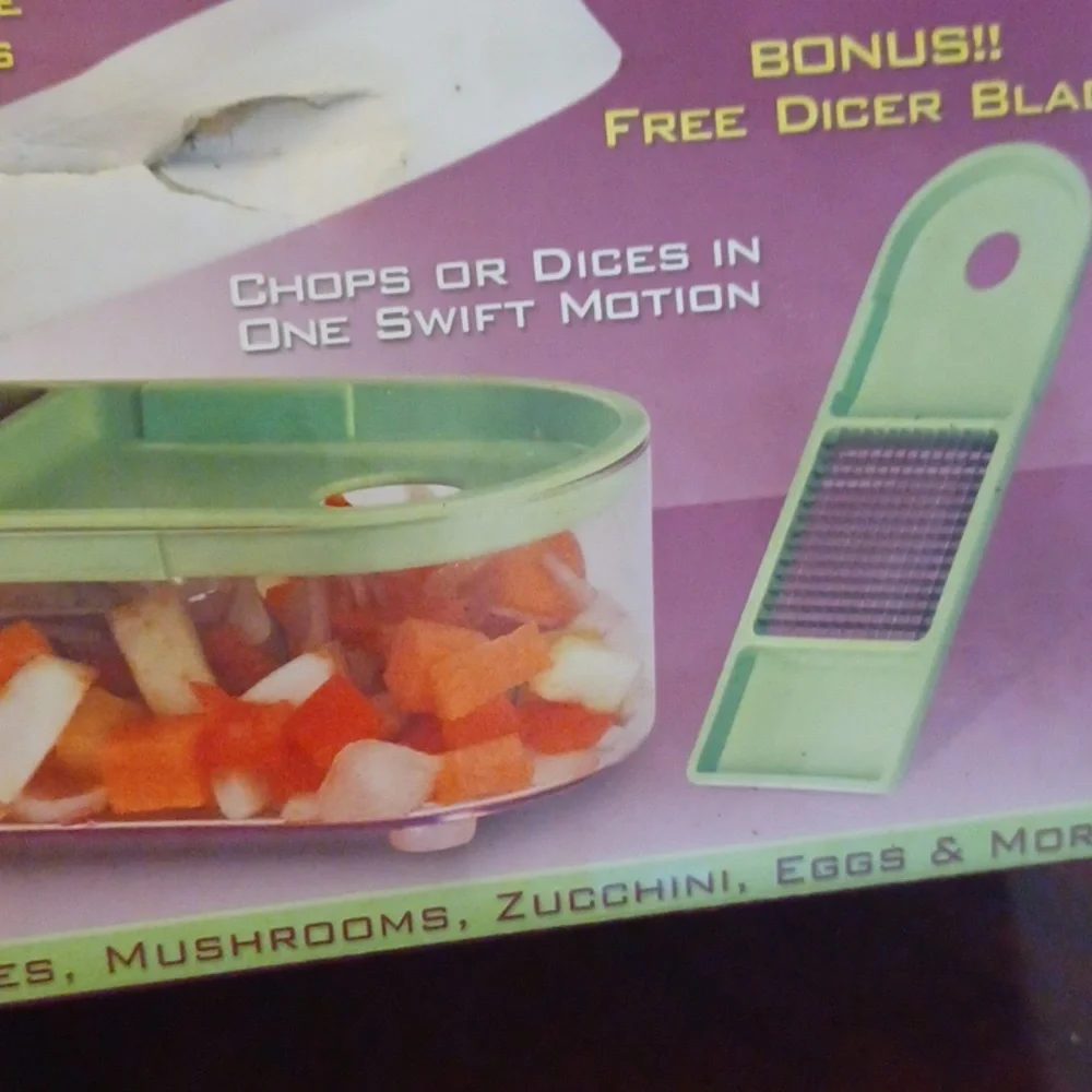 Vidalia Chop Wizard Kitchen Dicer - Green & White